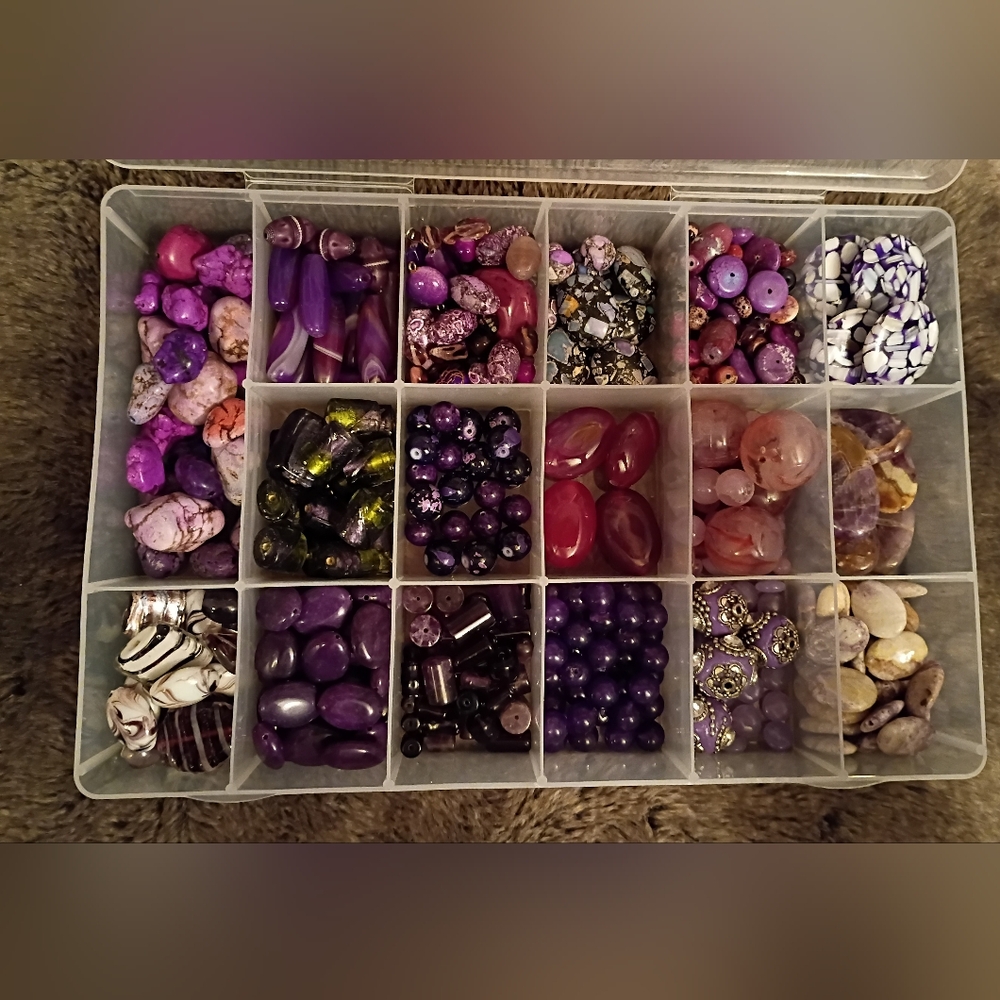 Purple Bead Lot